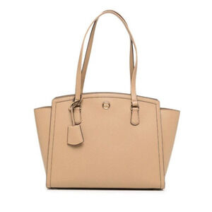 Michael Kors Leather Large Chantal Tote Bag blush pink structured spacious